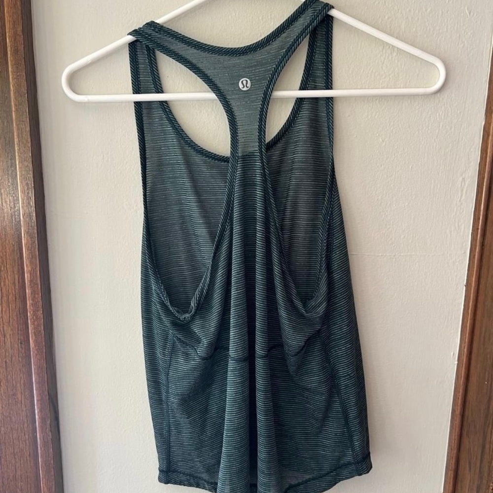 Lululemon Tank - Dark Green Mesh
